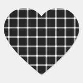 optische Täuschung Herz-Aufkleber (Vorderseite)