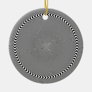 Optische Täuschung - Hypnose leicht gemacht Keramik Ornament