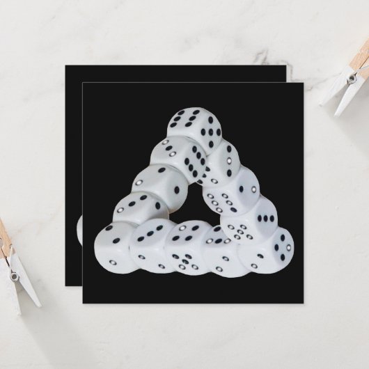 optische Täuschung Karte (Vorderseite/Rückseite Beispiel)