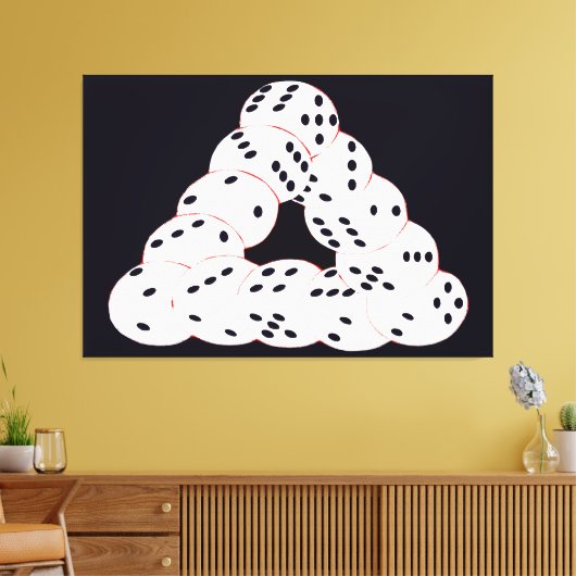 optische Täuschung Leinwanddruck (Insitu (Wohnzimmer))