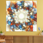 optische Täuschung Leinwanddruck (Insitu (Wohnzimmer))