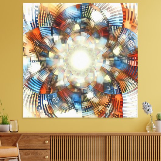 optische Täuschung Leinwanddruck (Insitu (Wohnzimmer))