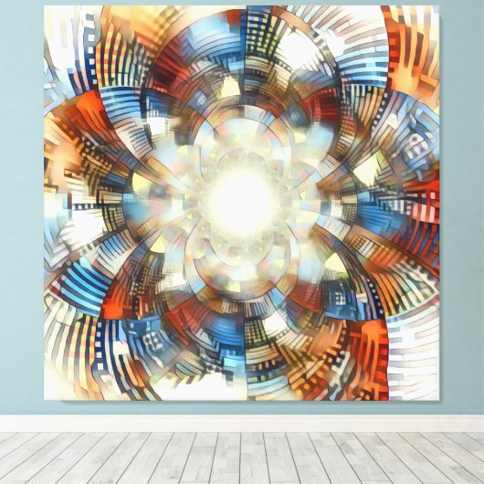 optische Täuschung Leinwanddruck (Insitu (Holzboden))