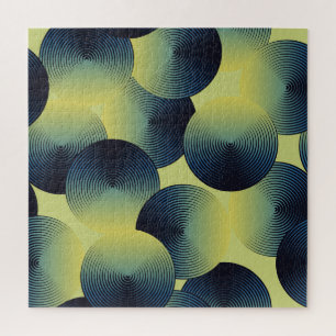 optische Täuschung, lineare Kreise, nahtloses Must Puzzle