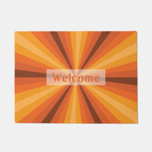 Optische Täuschung Orange Fußmatte