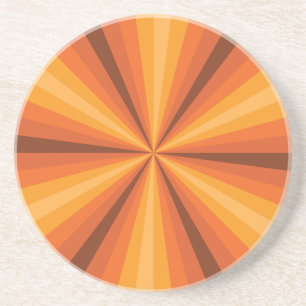 Optische Täuschung Orange Untersetzer