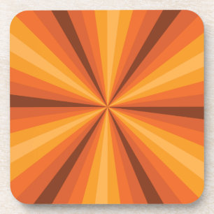 Optische Täuschung Orange Untersetzer