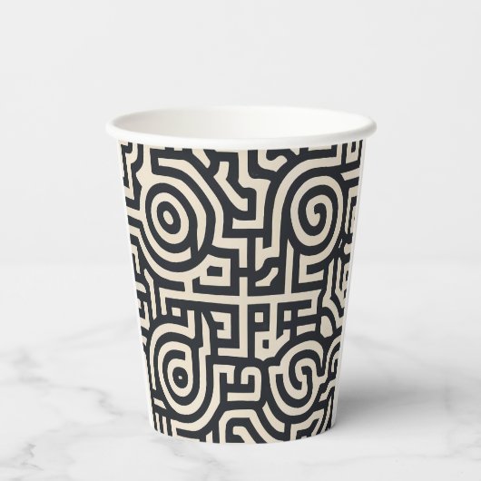 optische Täuschung Pappbecher (Rückseite)