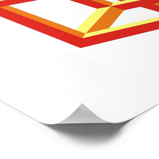 optische Täuschung Poster (Ecke)