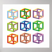 optische Täuschung Poster (Vorne)