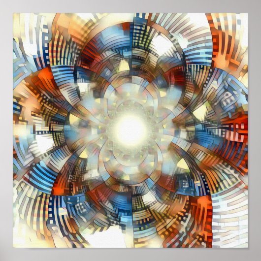 optische Täuschung Poster (Vorne)