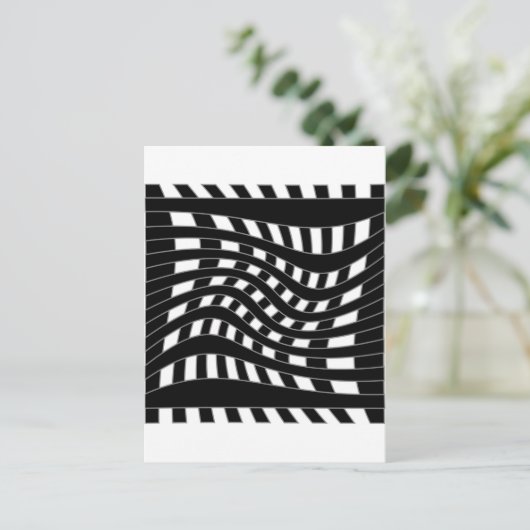 optische Täuschung Postkarte (Stehend Vorderseite)