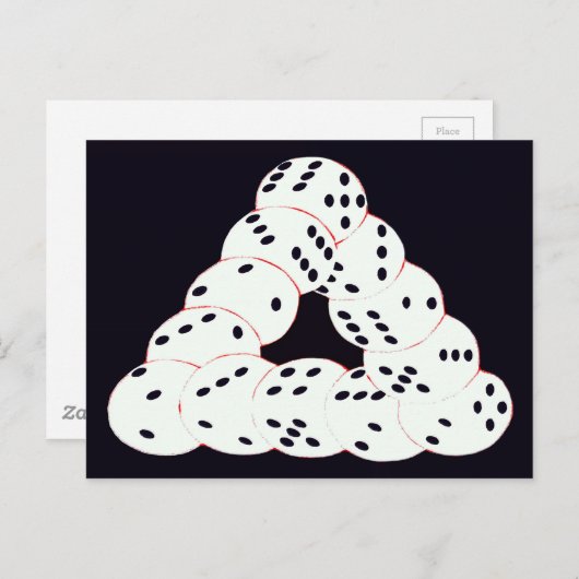 optische Täuschung Postkarte (Vorne/Hinten)