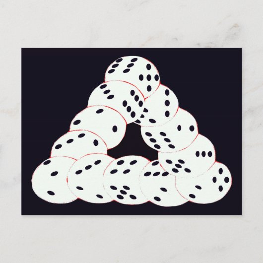 optische Täuschung Postkarte (Vorderseite)