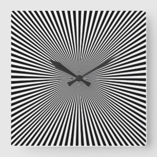 optische Täuschung Quadratische Wanduhr