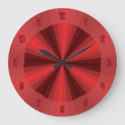 Optische Täuschung Rote Uhr (Vorderseite)