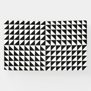 optische Täuschung schwarz Banner