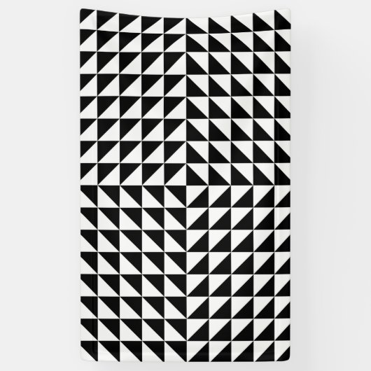 optische Täuschung schwarz Banner (Vertikal)