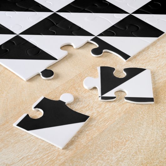 optische Täuschung schwarz Puzzle (Seite)