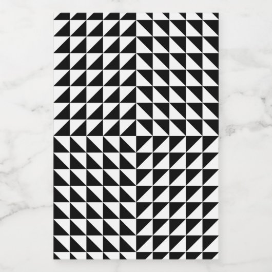 optische Täuschung schwarz Weinetikett (Einzelnes Label)