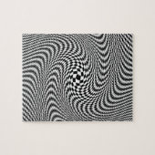 Optische Täuschung Schwarzweiss Puzzle (Horizontal)