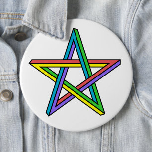 Optische Täuschung Stern-Schaltfläche Button
