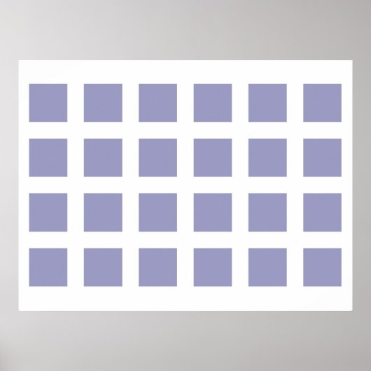 Optische Täuschung verschwindende Punkte Hellblau Poster (Vorne)