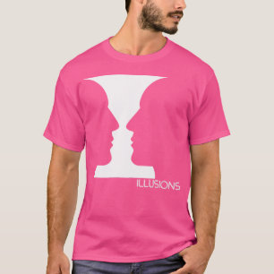 Optische Täuschungen Gesicht oder Vase Trippy-Auge T-Shirt