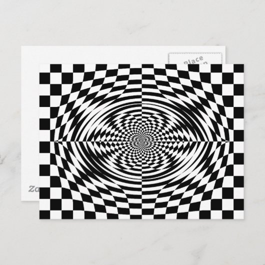 optische Täuschungen Postkarte (Vorne/Hinten)