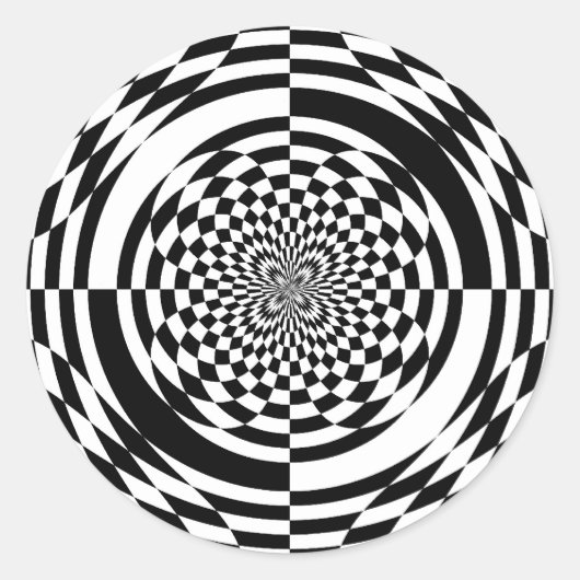 optische Täuschungen Runder Aufkleber (Vorderseite)
