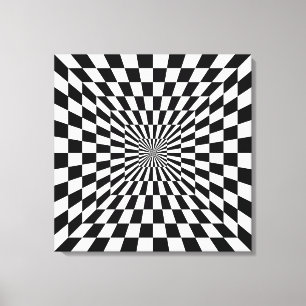 optische Täuschungsschachtel Leinwanddruck