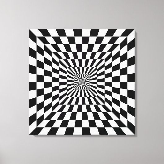 optische Täuschungsschachtel Leinwanddruck (Vorderseite)