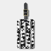 Optische Violinen-Illusion Gepäckanhänger (Vorderseite vertikal)