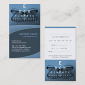 Optische Visitenkarte mit Terminvereinbarung Terminkarte (Vorne/Hinten)