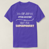 Optischer Assistent Funny Superpower Slogan Gesche T-Shirt (Design vorne)