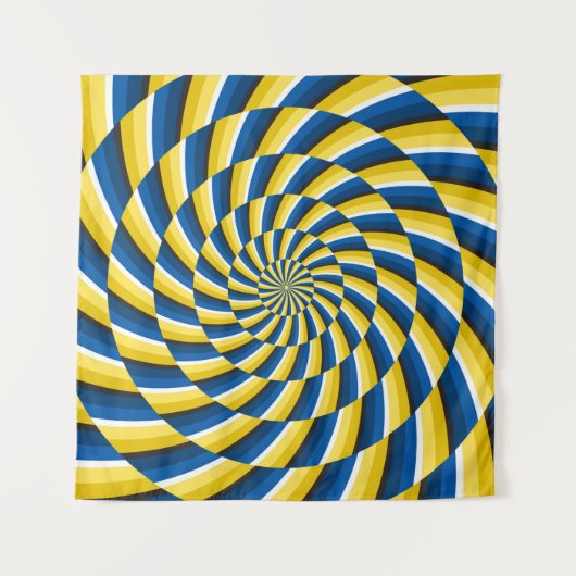 Optischer Bewegungs-Illusion Vintager Hintergrund. Wandteppich (Vorderseite)