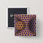 Optischer Illusionstrick Zeichnend Drehbewegung Button (Vorne & Hinten)