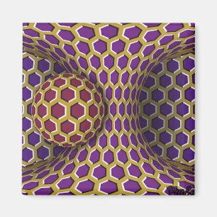 Optischer Illusionstrick Zeichnend Drehbewegung Magnet