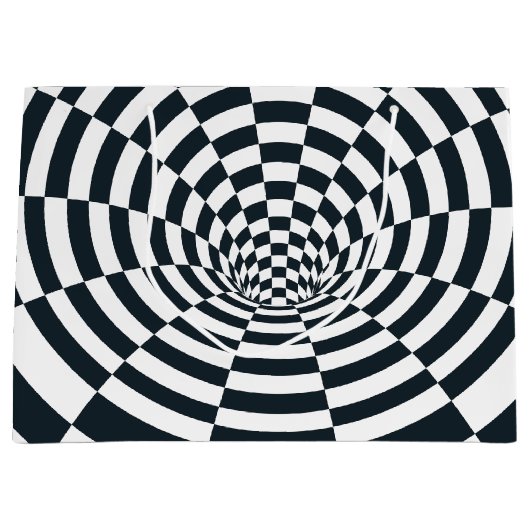 Optischer Illusionstunnel Große Geschenktüte (Vorderseite)