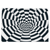 Optischer Illusionstunnel Große Geschenktüte (Rückseite)