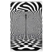 Optischer Illusionstunnel - Hypnotisches Schwarz u Kalender (Titelbild)