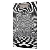 Optischer Illusionstunnel - Hypnotisches Schwarz u Klemmbrett (Links)