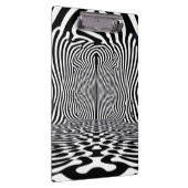 Optischer Illusionstunnel - Hypnotisches Schwarz u Klemmbrett (Rechts)