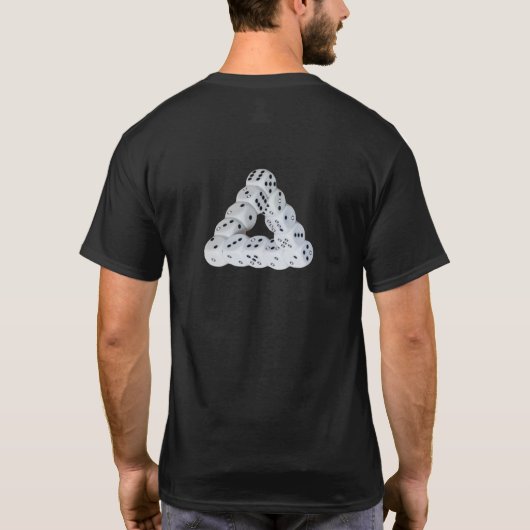 Optischer Illusionswürfel-T - Shirt (Rückseite)