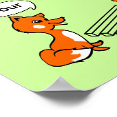 Optischer Illustrationstrick Poster (Ecke)