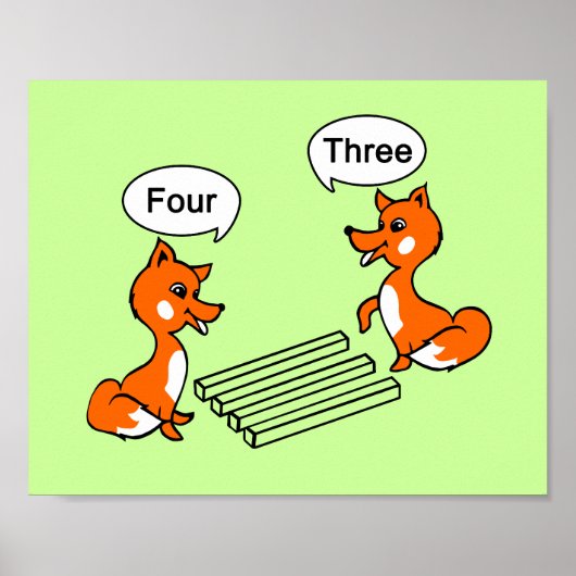 Optischer Illustrationstrick Poster (Vorne)