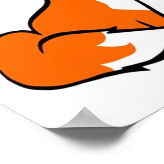 Optischer Illustrationstrick Poster (Ecke)