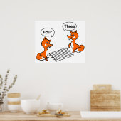 Optischer Illustrationstrick Poster (Küche)