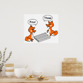 Optischer Illustrationstrick Poster (Küche)