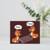 Optischer Illustrationstrick Postkarte (Stehend Vorderseite)